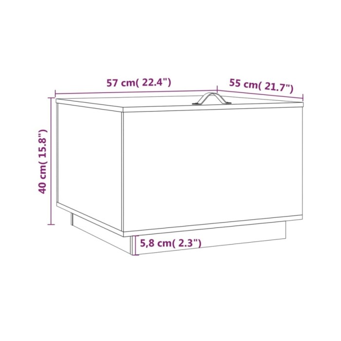 Boîtes de rangement et couvercles 3 pcs Noir Bois massif de pin