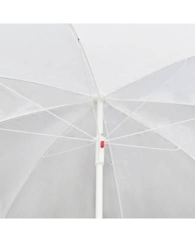 Lit de jardin avec parasol Marron Résine tressée