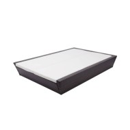 Lit de repos d'extérieur avec coussin Résine tressée Marron