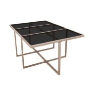 Salon de jardin encastrable avec coussins 11 pcs Rotin Beige