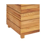 Lit surélevé 100x40x55 cm Bois de teck recyclé et acier