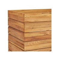 Lit surélevé 100x40x55 cm Bois de teck recyclé et acier