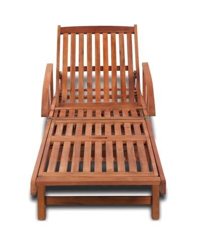 Chaise longue Bois d'acacia solide