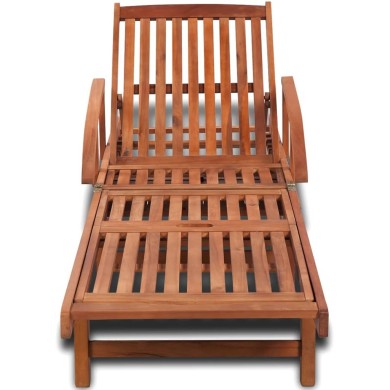 Chaise longue Bois d'acacia solide