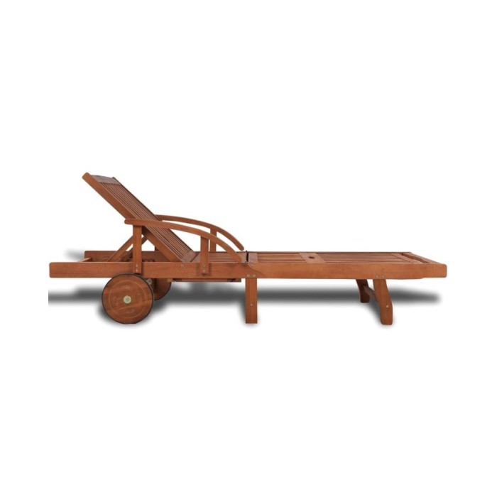 Chaise longue Bois d'acacia solide