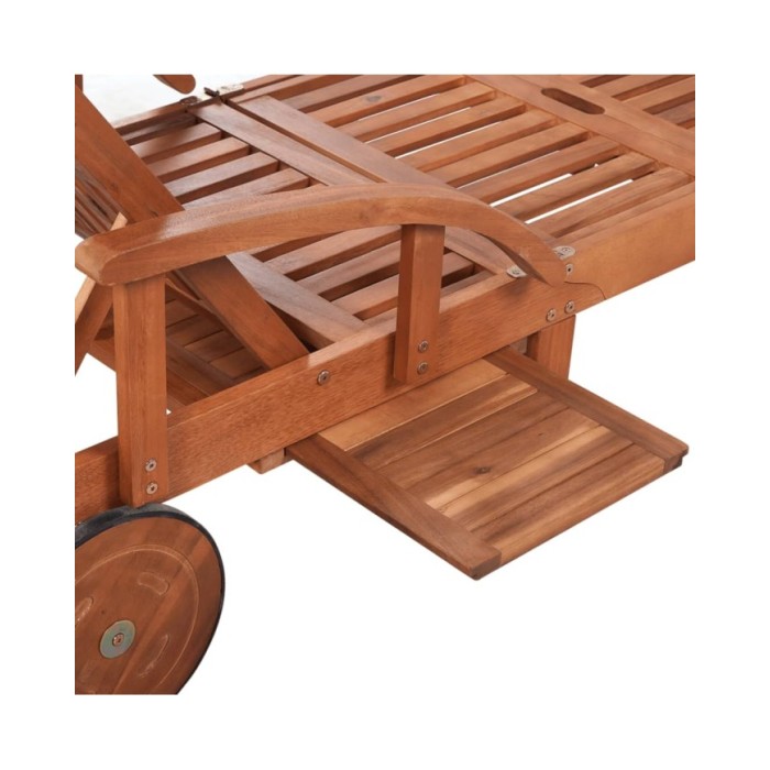 Chaise longue Bois d'acacia solide