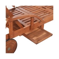 Chaise longue Bois d'acacia solide