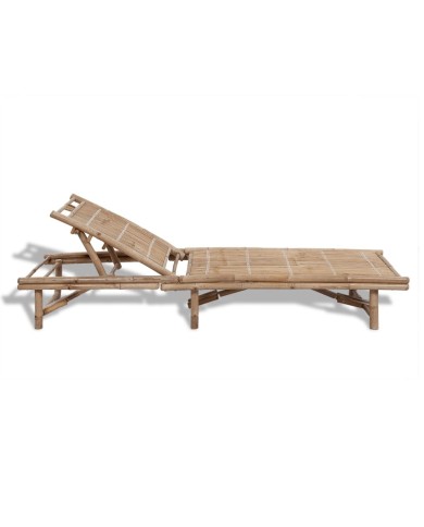 Chaise longue Bambou