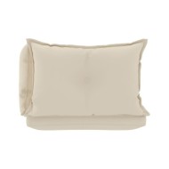 Coussins de canapé palette 3 pcs Crème Tissu