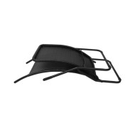 Chaise longue pliante Rotin synthétique Noir