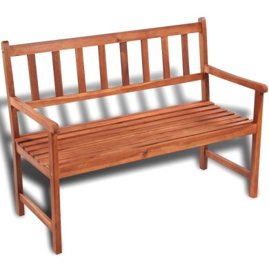 Banc de jardin 120 cm Bois solide d'acacia