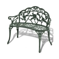 Banc de jardin 100 cm Aluminium coulé Vert 