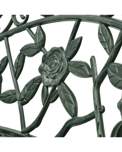 Banc de jardin 100 cm Aluminium coulé Vert 