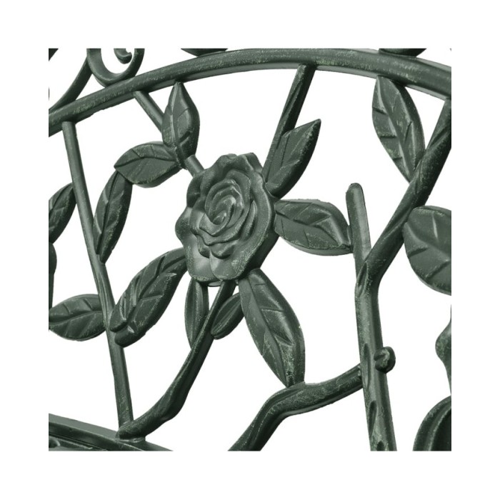 Banc de jardin 100 cm Aluminium coulé Vert 