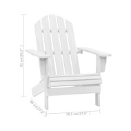 Chaise de jardin Bois Blanc