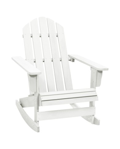 Chaise à bascule de jardin Bois Blanc
