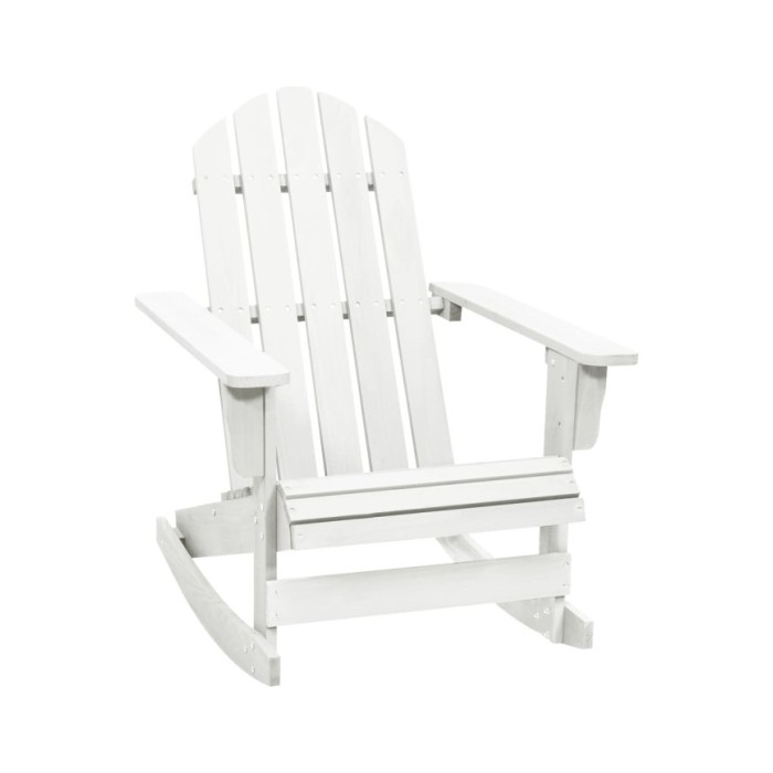 Chaise à bascule de jardin Bois Blanc