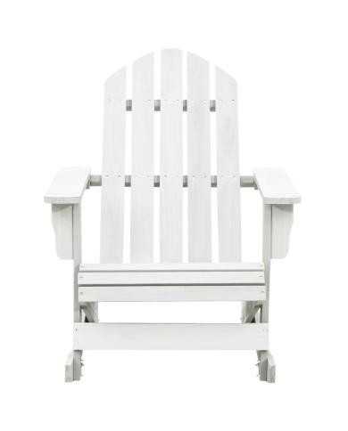 Chaise à bascule de jardin Bois Blanc