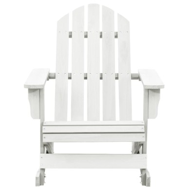 Chaise à bascule de jardin Bois Blanc