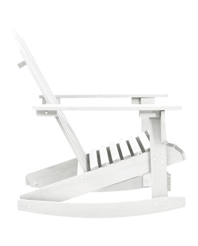 Chaise à bascule de jardin Bois Blanc