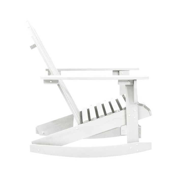 Chaise à bascule de jardin Bois Blanc