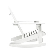 Chaise à bascule de jardin Bois Blanc