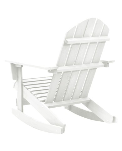 Chaise à bascule de jardin Bois Blanc