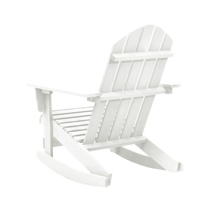Chaise à bascule de jardin Bois Blanc