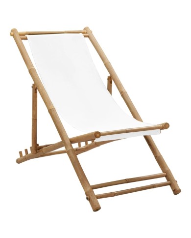 Chaise de terrasse Bambou et toile