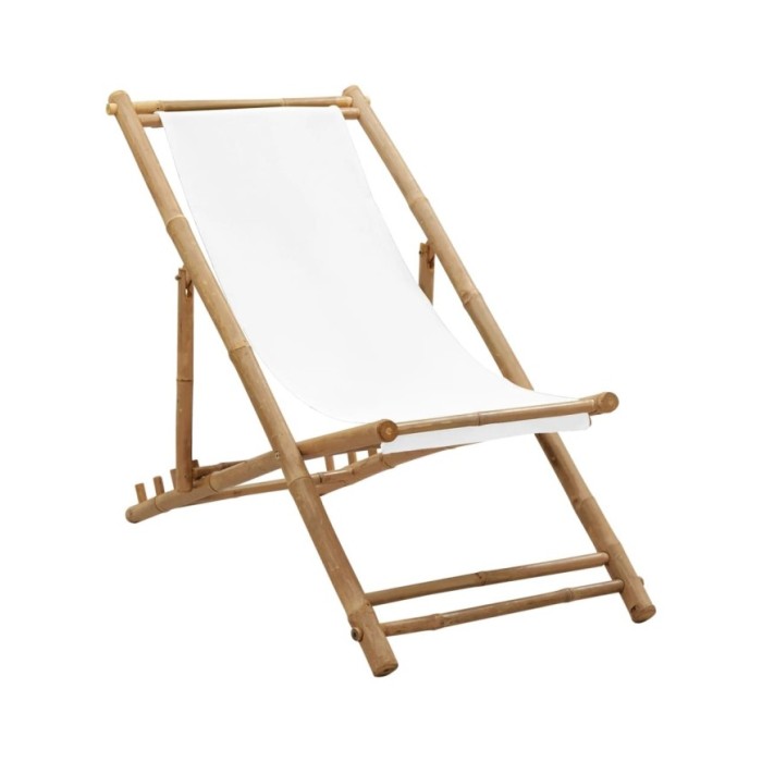 Chaise de terrasse Bambou et toile