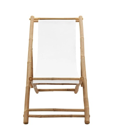 Chaise de terrasse Bambou et toile