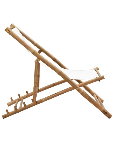 Chaise de terrasse Bambou et toile