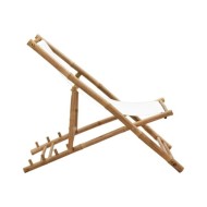 Chaise de terrasse Bambou et toile