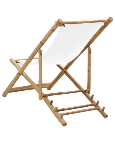 Chaise de terrasse Bambou et toile