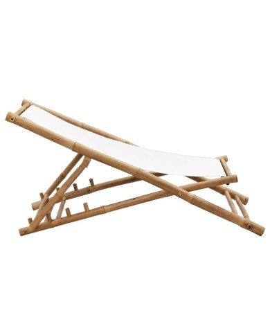 Chaise de terrasse Bambou et toile