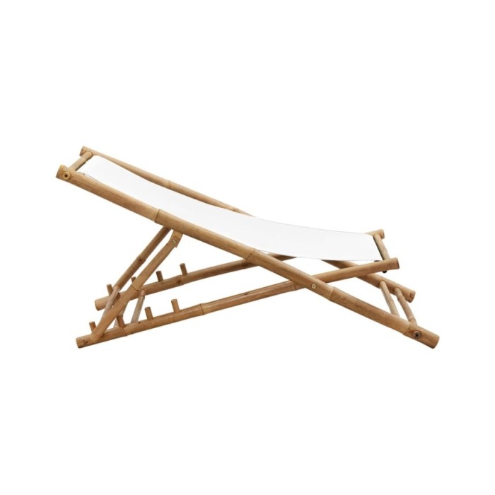 Chaise de terrasse Bambou et toile