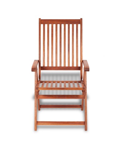 Chaises pliables de jardin 2 pcs Bois solide d'acacia Marron