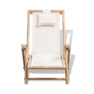 Chaise de terrasse d'extérieur Bambou