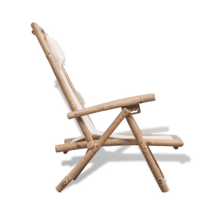 Chaise de terrasse d'extérieur Bambou