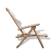 Chaise de terrasse d'extérieur Bambou