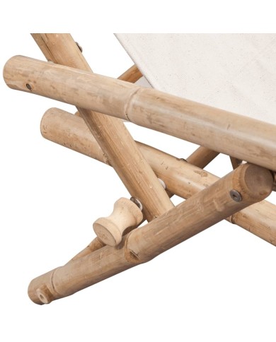 Chaise de terrasse d'extérieur Bambou