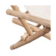 Chaise de terrasse d'extérieur Bambou