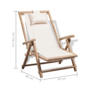 Chaise de terrasse d'extérieur Bambou