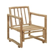 Chaises de jardin 2 pcs avec coussins et oreillers Bambou