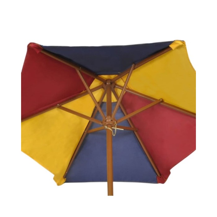 Table et bancs de pique-nique avec parasol pour enfants Bois