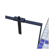 Table suspendue de balcon Bleu et blanc Mosaïque 
