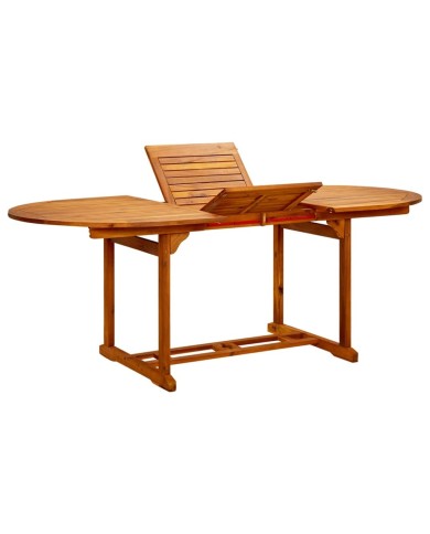 Table de jardin 200x100x75 cm Bois d'acacia massif