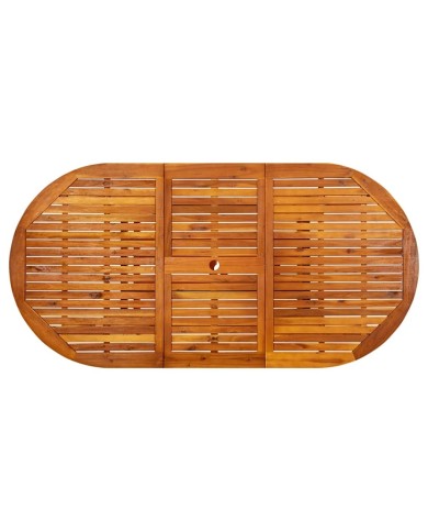 Table de jardin 200x100x75 cm Bois d'acacia massif