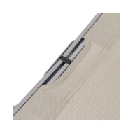 Chaises longues pliables 2 pcs Crème Textilène