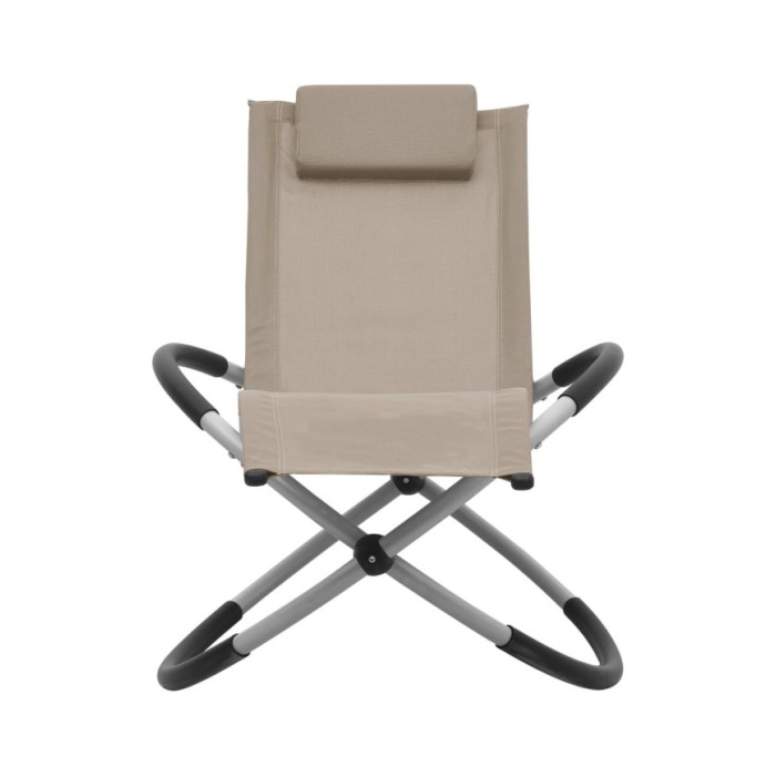 Chaise longue pour enfants Acier Taupe